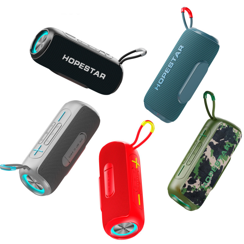 Колонка бездротова Hopestar p26, 10 W, 2400 mAh, Вологозахищена Ipx 7 Червоний фото - 4