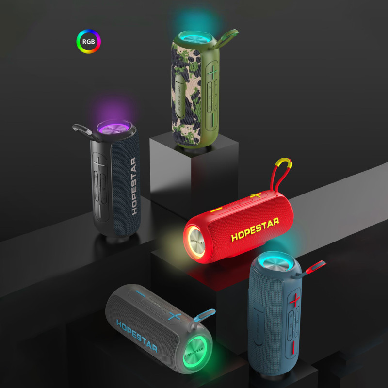 Колонка бездротова Hopestar p26, 10 W, 2400 mAh, Вологозахищена Ipx 7 Червоний фото - 3