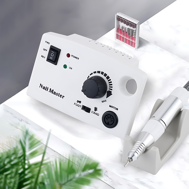 Фрезер для маникюра и педикюра Nail Master DM-211 (ZS-602) 30 000 об/мин, 30 Вт, педаль, реверс, набор насадок фото - 9