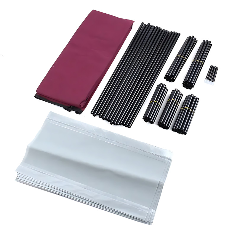 Складной тканевый стеллаж для обуви JBI TOPY, 9 полок, 160×60×30 см, металлический каркас, защита от пыли фото - 8