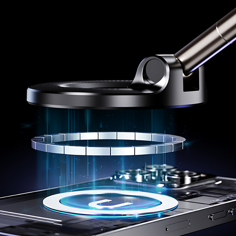 Автомобільний магнітний тримач JoyPro Magnetic Holder 360&deg;, автотримач MagSafe з вакуумною присоскою, 16 магнітів N52, 360&deg; фото - 7