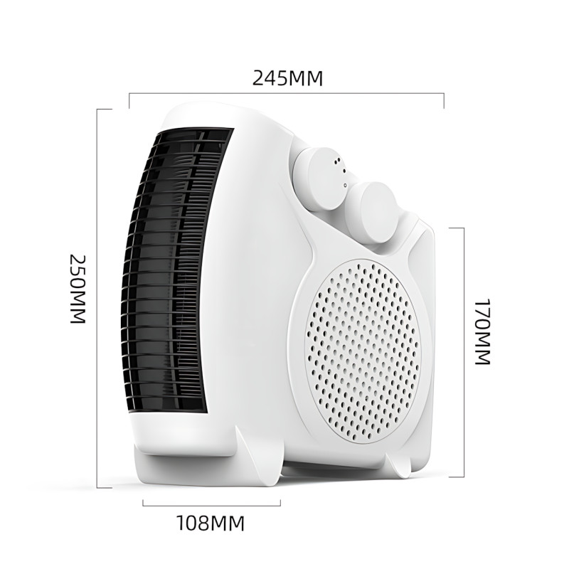 Дуйка Heater MS 5903 с терморегулятором, обогревом и вентиляцией, мощностью 2000Вт, индикатором работы, 20 м² фото - 10