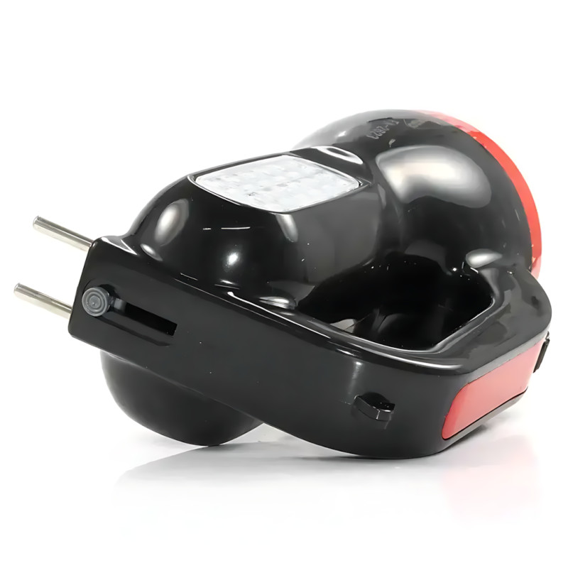 Фонарик TORCH BL-2623 светодиодный аккумуляторный, влагозащищённый, 3 режима работы, зарядка 220 В, выдвижная вилка, ручной фото - 4