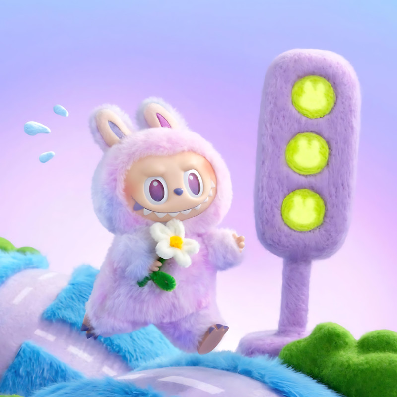 Игрушка-сюрприз брелок Labubu 3 серия Big into Energy, Pop Mart, 17 см, тай-дай плюш, blind box, коллекционная фото - 6