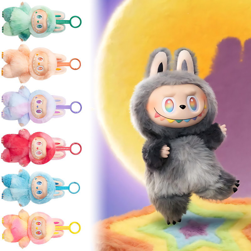 Игрушка-сюрприз брелок Labubu 3 серия Big into Energy, Pop Mart, 17 см, тай-дай плюш, blind box, коллекционная фото - 2