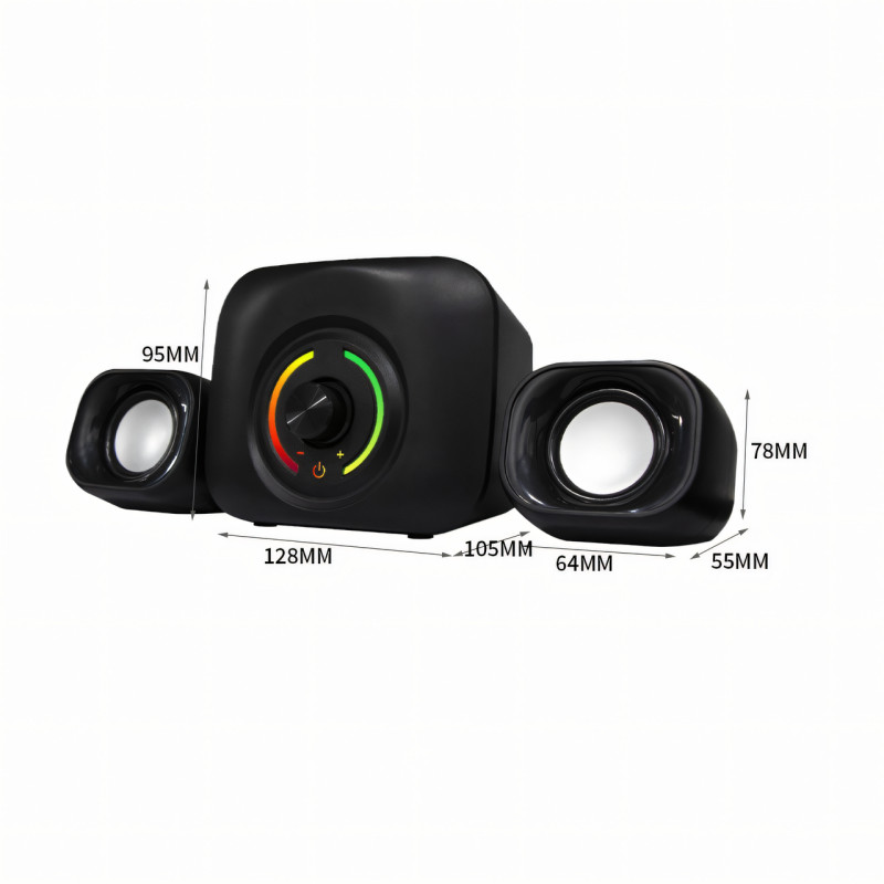 Колонки JEDEL SD560P, стереосистема для PC 2.1 USB, підсвічувана мініакустика фото - 5