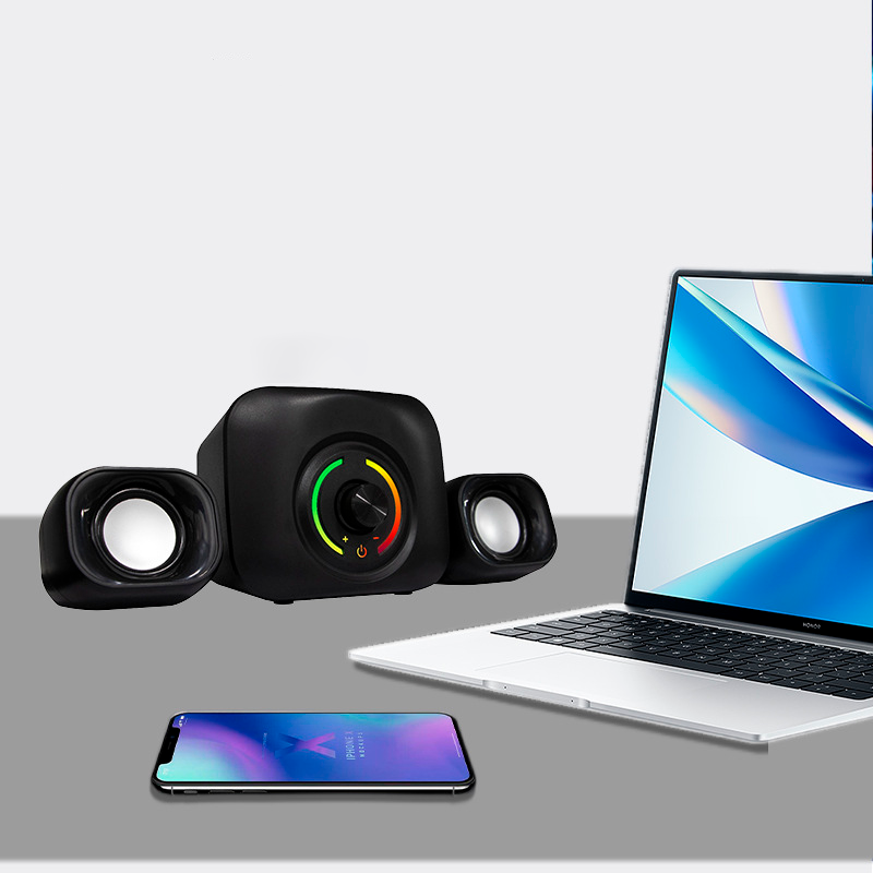 Колонки JEDEL SD560P, стереосистема для PC 2.1 USB, підсвічувана мініакустика фото - 6