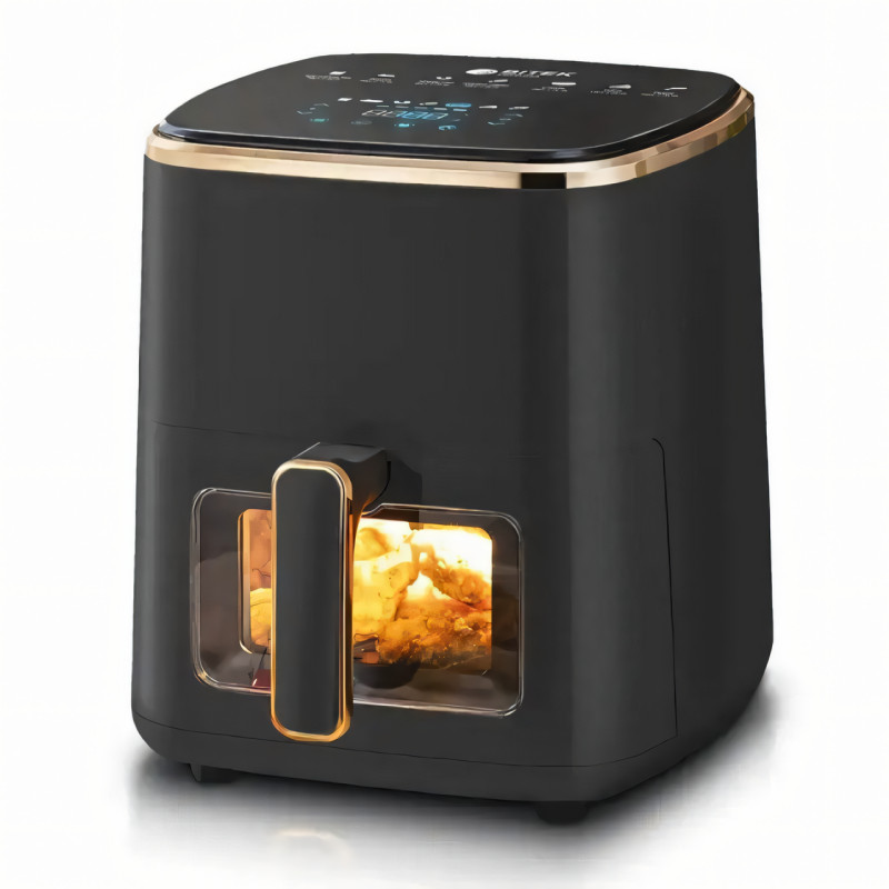 Аерофритюрниця BITEK BT-5335, аерогриль Air Fryer 3500 Вт, чаша 7,5 л, з термостатом і таймером, чорний фото - 2