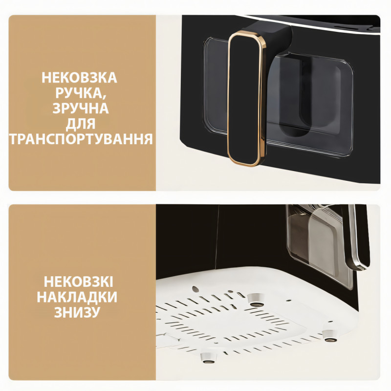 Аерофритюрниця BITEK BT-5335, аерогриль Air Fryer 3500 Вт, чаша 7,5 л, з термостатом і таймером, чорний фото - 5