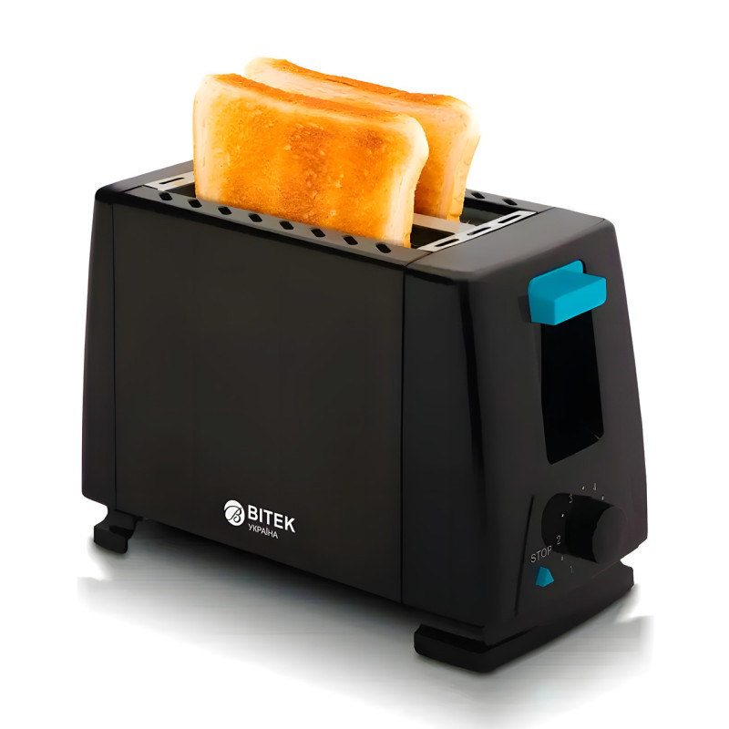 Тостер на 2 тости 1000 Вт 2 Slice Toaster BITEK BT-263 фото - 2