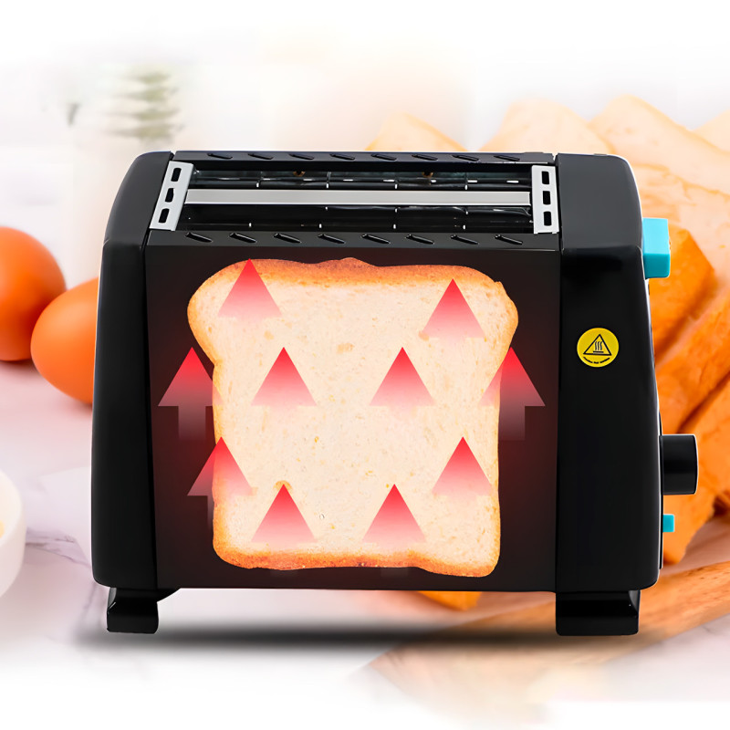 Тостер на 2 тости 1000 Вт 2 Slice Toaster BITEK BT-263 фото - 3