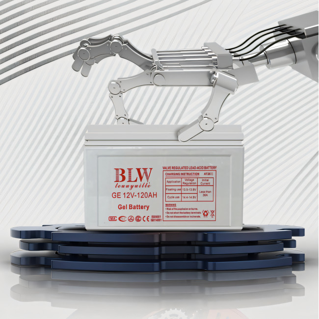 Акумулятор BATTERY 12 V 120 A BLW, гелевий АКБ із мідними клемами зі срібним покриттям, латунні вставки