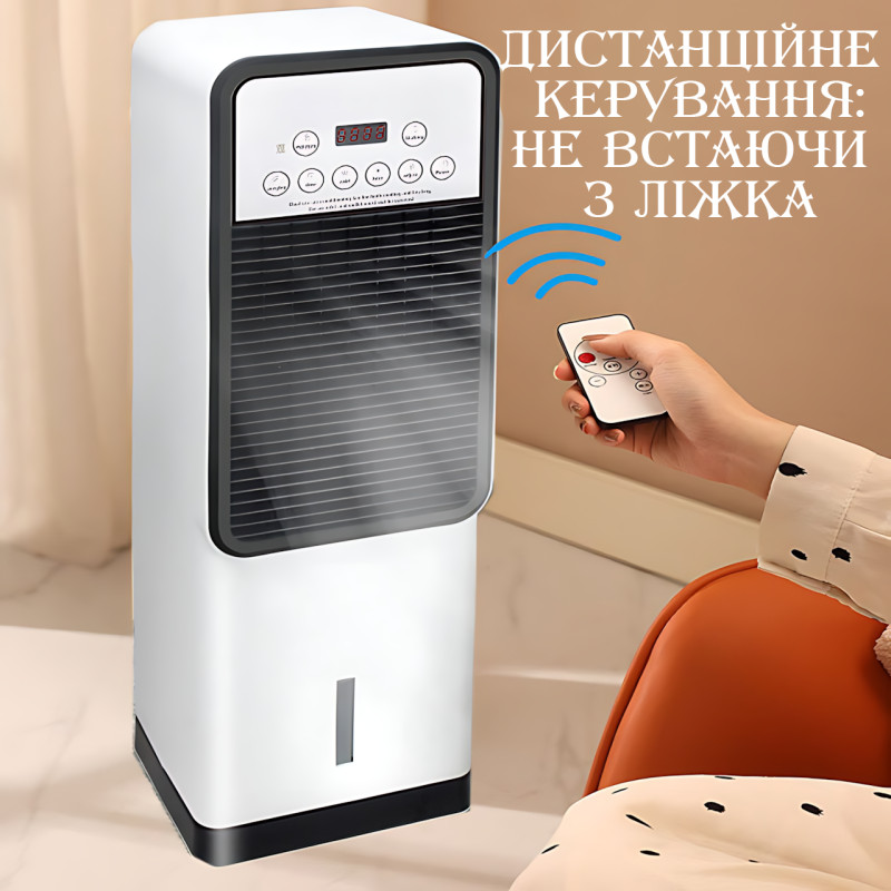 Кондиціонер з обігрівом і зволоженням Zepline ZP-107, 3500 Вт/1200 Вт, бак 5 л, на площу до 20 м2, сенсор фото - 6