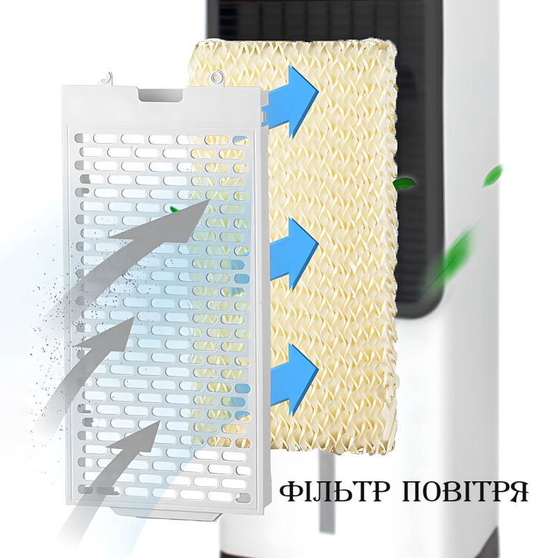 Кондиціонер з обігрівом і зволоженням Zepline ZP-107, 3500 Вт/1200 Вт, бак 5 л, на площу до 20 м2, сенсор фото - 3