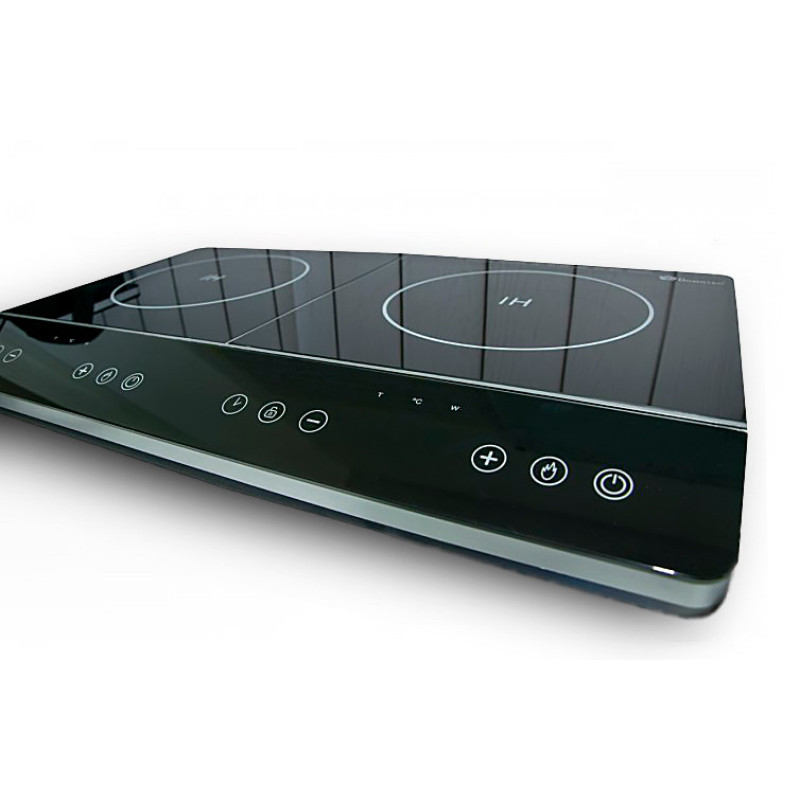 Индукционная плита Domotec MS-5872 с 2 конфорками и таймером отключения чёрно-серая, 4000Вт фото - 2