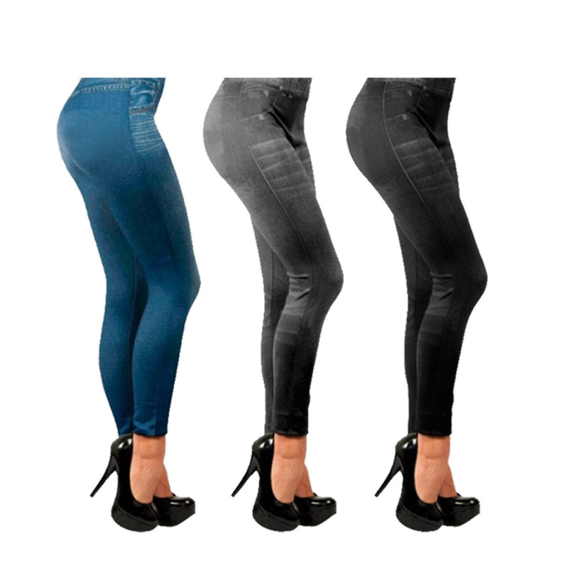 Коригувальні штани джинси Джеггінси Slim` N Lift Caresse Jeans фото - 4