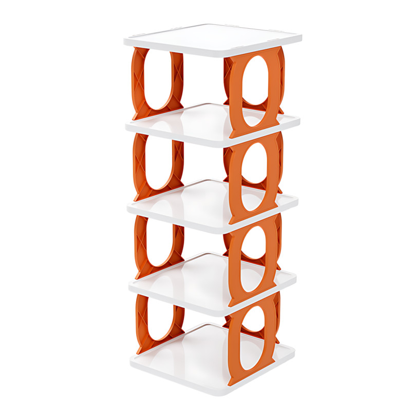 Універсальний пластиковий органайзер-трансформер AND LY-581, 5 полиць для взуття, книг, у ванну, на кухню фото - 2