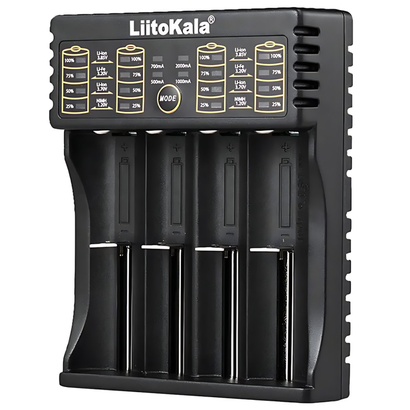 Зарядное устройство LiitoKala Lii-402 для 4-х 18650 с функцией Power Bank, 4 канала, быстрая зарядка 2А фото - 3