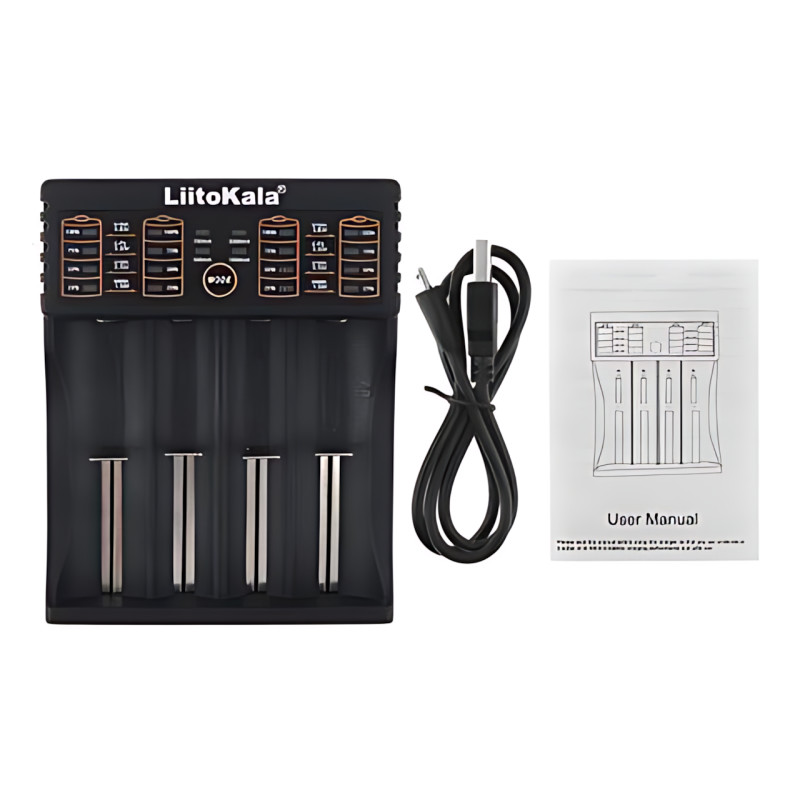 Зарядное устройство LiitoKala Lii-402 для 4-х 18650 с функцией Power Bank, 4 канала, быстрая зарядка 2А фото - 10