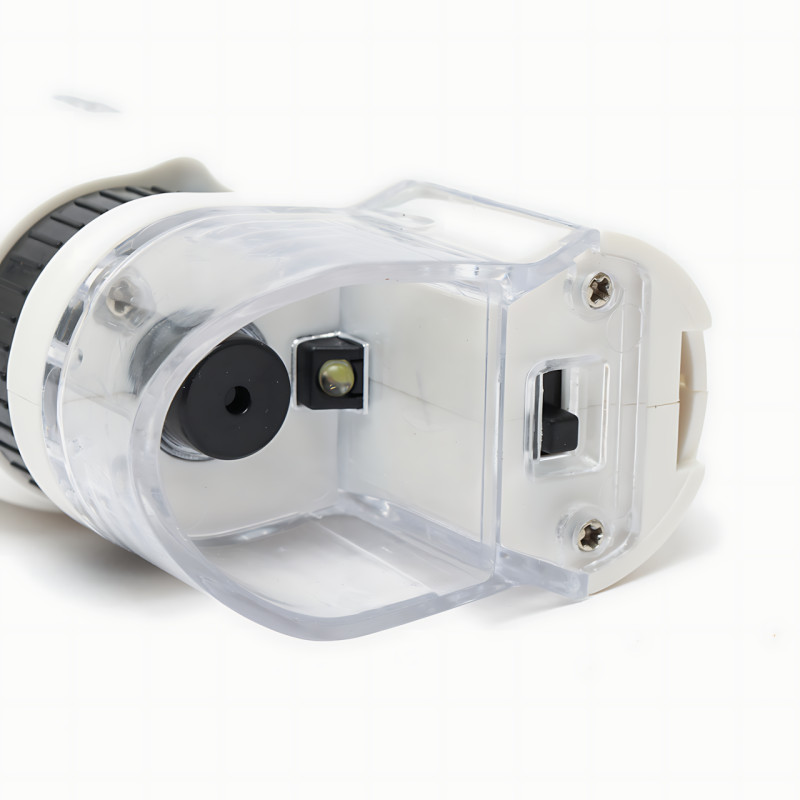 Дитячий портативний мікроскоп Outdoor MA657 — 60-120X, LED-підсвітка, кишеньковий дитячий мікроскоп, білий фото - 13