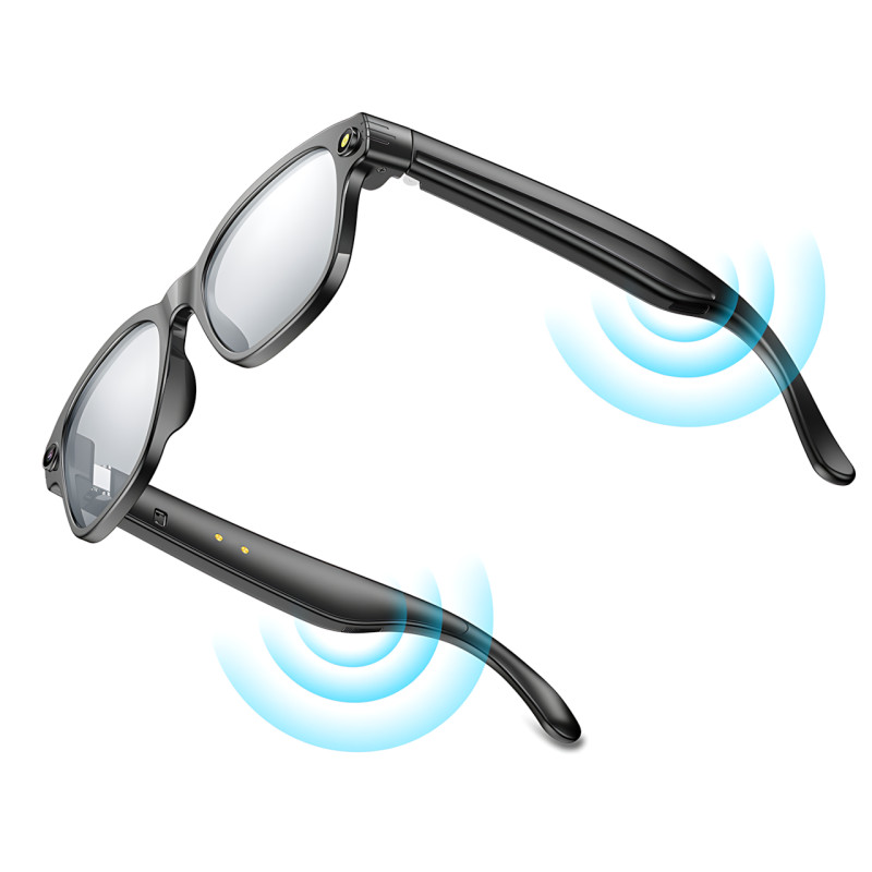 Смарт-окуляри фотохромні AIMB-G1 з камерою 8MP, відеозаписом 1080P, ChatGPT AI, Wi-Fi, Bluetooth 5.4, вбудованою пам'яттю 4GB, IP6 фото - 5