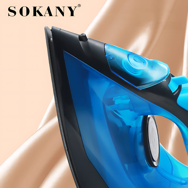 Електрична праска SOKANY SK-11005, 1600 Вт, керамічна підошва, паровий удар, Anti-Calc, Anti-Scale, синій фото - 8