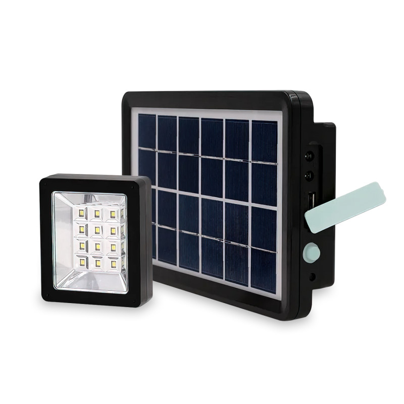 Комплект прожекторів із сонячною панеллю EasyPower EP-05 з датчиком руху, 3600 мА/год, СОВ, IP66 фото - 3