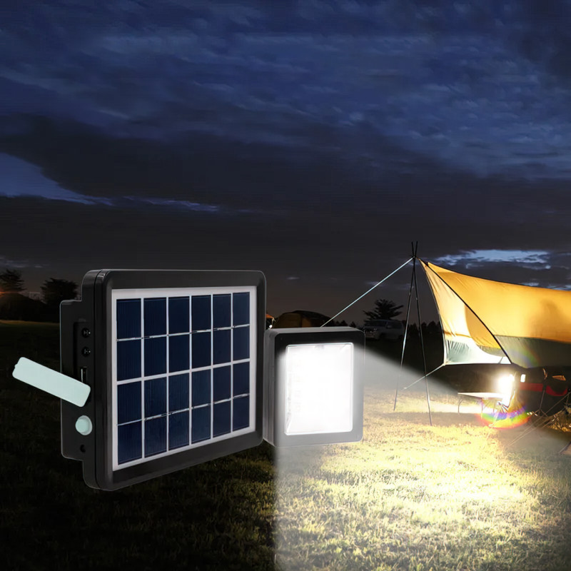 Комплект прожекторів із сонячною панеллю EasyPower EP-05 з датчиком руху, 3600 мА/год, СОВ, IP66 фото - 6