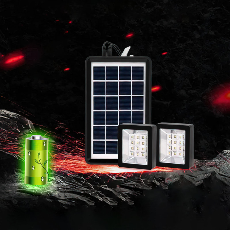 Комплект прожекторів із сонячною панеллю EasyPower EP-05 з датчиком руху, 3600 мА/год, СОВ, IP66 фото - 5