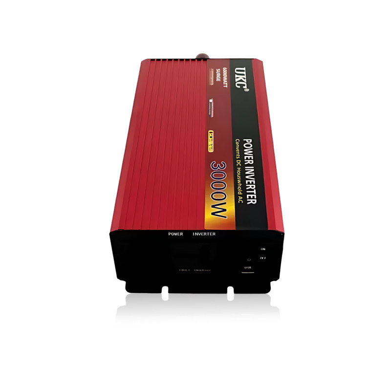 Перетворювач (інвертор) AC/DC AR UKC 3000 W 24 V &rarr; 230 V, автомобільний, з захистом і охолодженням, алюмінієвий корпус фото - 6