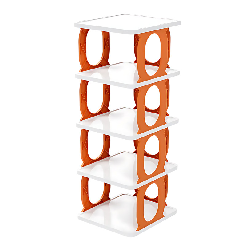 Универсальный пластиковый органайзер Shoe rack AND LY-580 4 полки для обуви, книг, в ванную, на кухню фото - 2