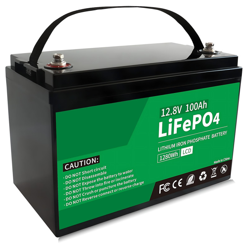 LiFePO4 аккумулятор 12.8V 100Ah – 12.5 кг, 5000+ циклов, BMS 100A фото - 2