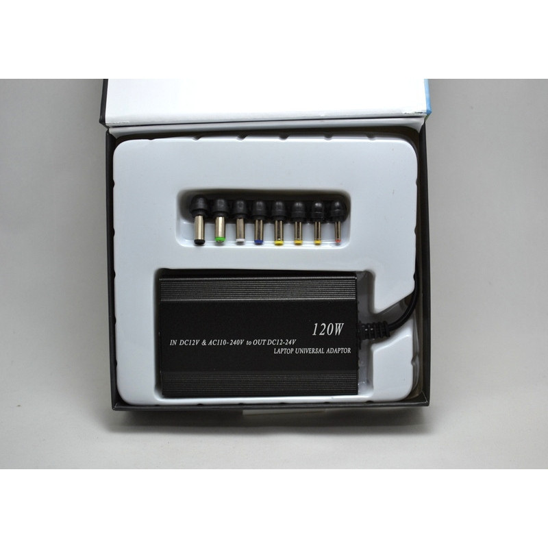 Универсальная зарядка для ноутбуков + Прикуриватель DC 12-24V 120W фото - 0