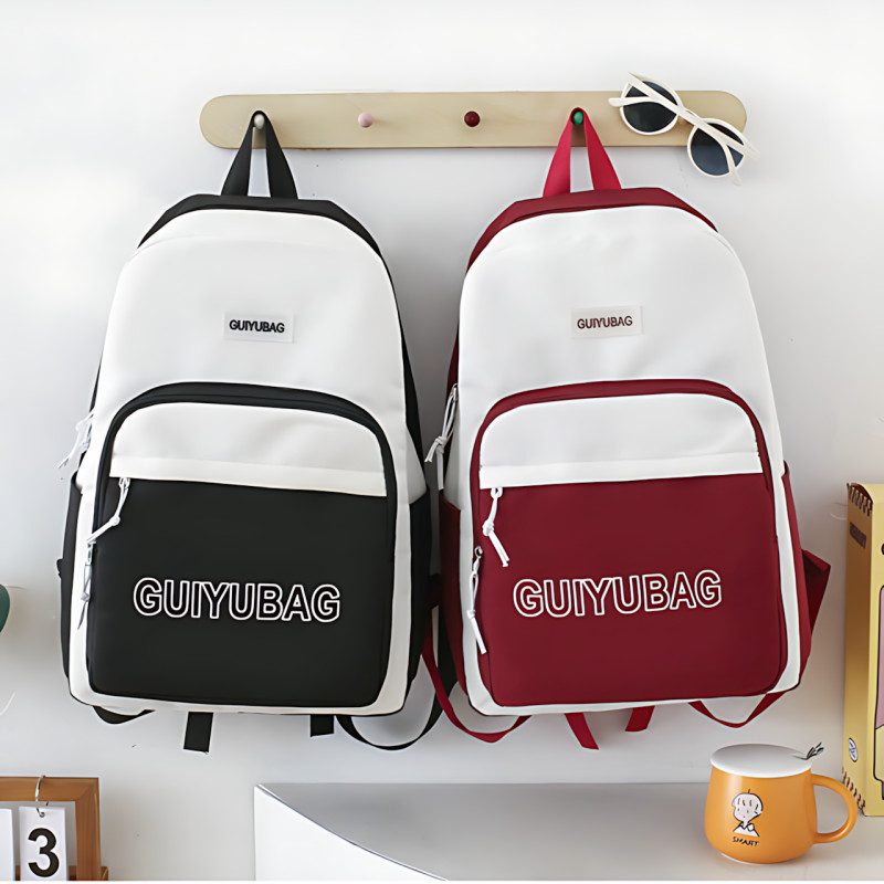 Набір 4 в 1 шкільний рюкзак GUIYUBAG MFG-2-613, рюкзак + сумка + клатч + пенал Червоний фото - 8