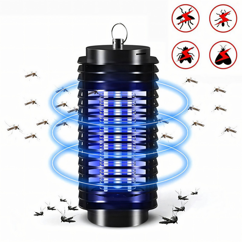 Портативная электрическая LED лампа-ловушка для насекомых, Mosquito killer AND LY-576, синий свет фото - 3