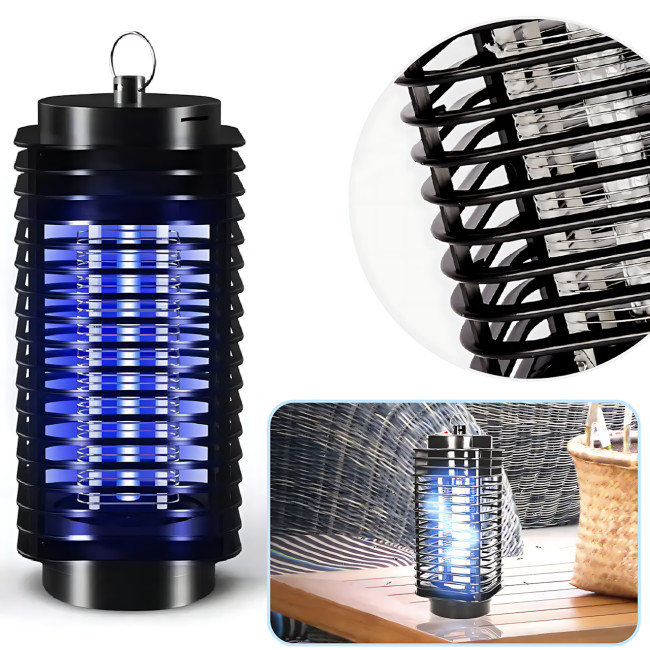 Портативная электрическая LED лампа-ловушка для насекомых, Mosquito killer AND LY-576, синий свет