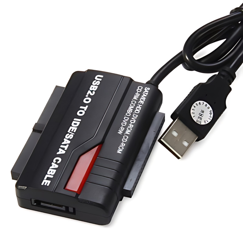 Переходник GUT USB–SATA/IDE 2.5" до 3.5'' ТБ — адаптер для HDD к ПК без корпуса фото - 4