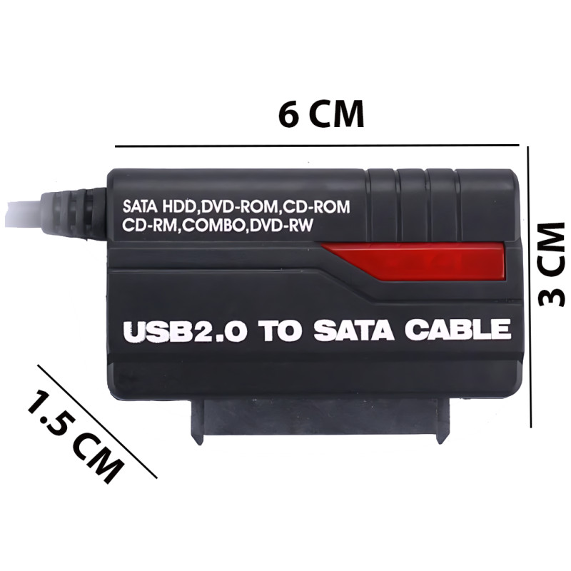 Переходник GUT USB–SATA/IDE 2.5" до 3.5'' ТБ — адаптер для HDD к ПК без корпуса фото - 9