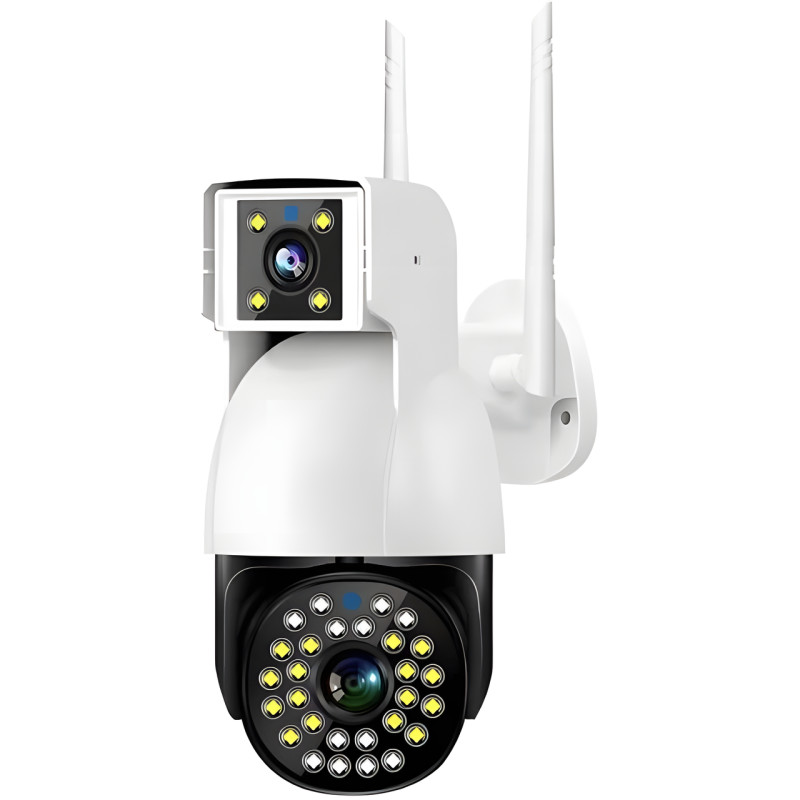 Камера видеонаблюдения уличная, WIFI DUAL CAMERA P12 IP 360/90 V380PRO 3+3.0mp фото - 4