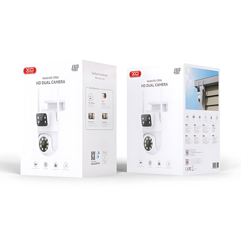 Камера XO CR06 Star 400W Pixel, дворазова Wi-Fi-камера з Full HD, нічним баченням, звуком і ІЧ-підсвіткою фото - 9