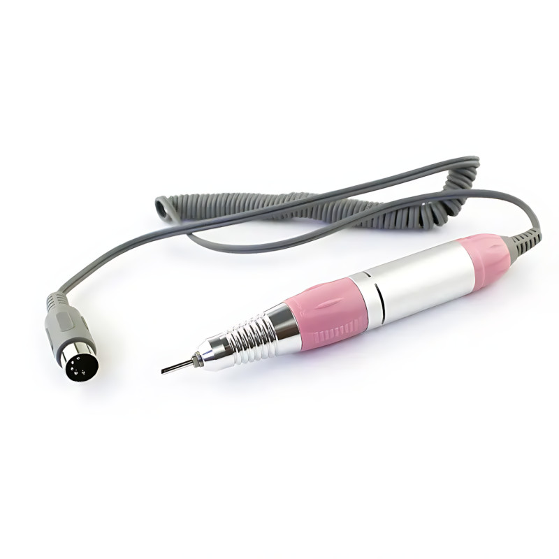 Фрезер для манікюру та педикюру Nail Master ZS-602, 65 Вт, 45 000 об./хв, реверс, педаль, набір фрез, рожевий фото - 5