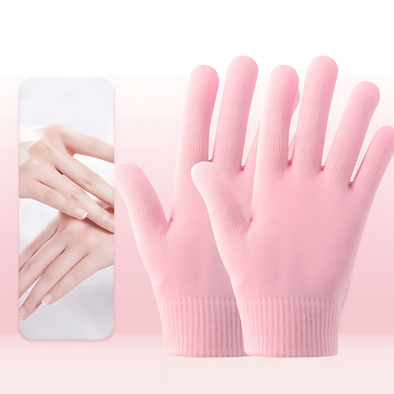 Косметические увлажняющие перчатки Spa Gel Gloves с гелевой пропиткой, СПА-перчатки фото - 7
