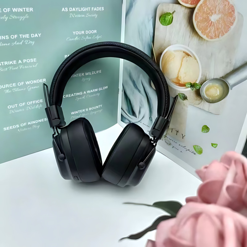 Навушники Marshall MDR BT: Bluetooth 5.1, 80+ годин роботи, бездротове заряджання, мікрофон, 40 мм, чорний фото - 9