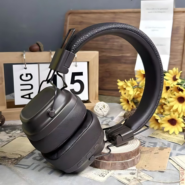 Навушники Marshall MDR BT: Bluetooth 5.1, 80+ годин роботи, бездротове заряджання, мікрофон, 40 мм, чорний