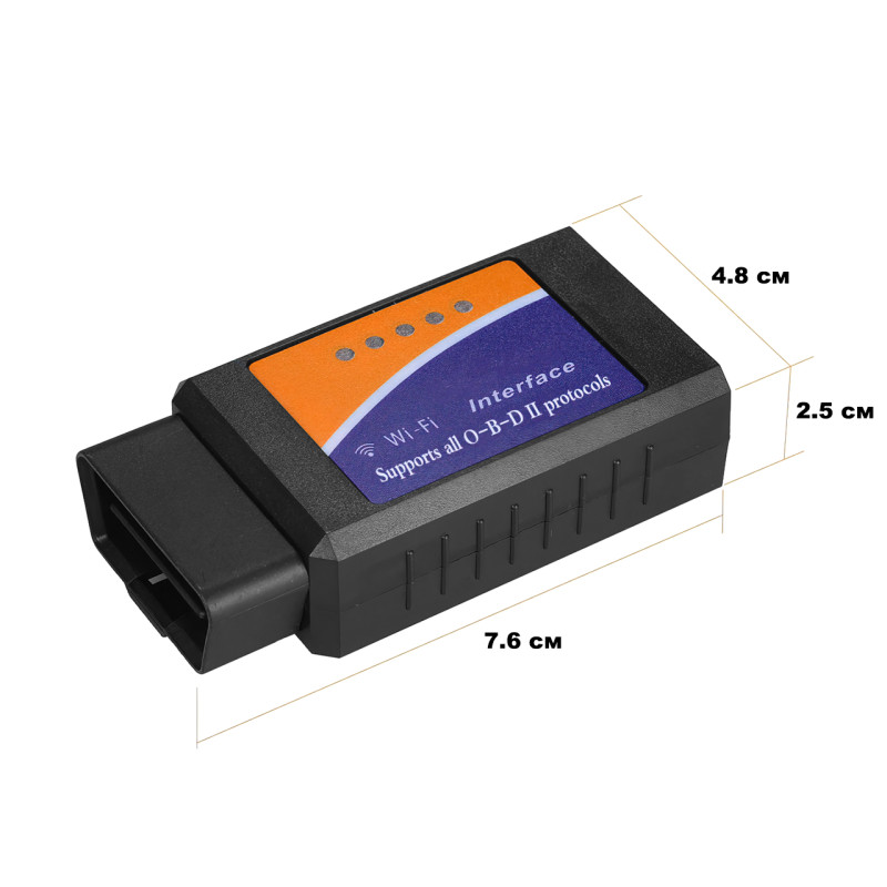 Автомобільний сканер OBD2 ELM327, WI-FI, понад 20 параметрів, база на 3000 кодів помилок фото - 6