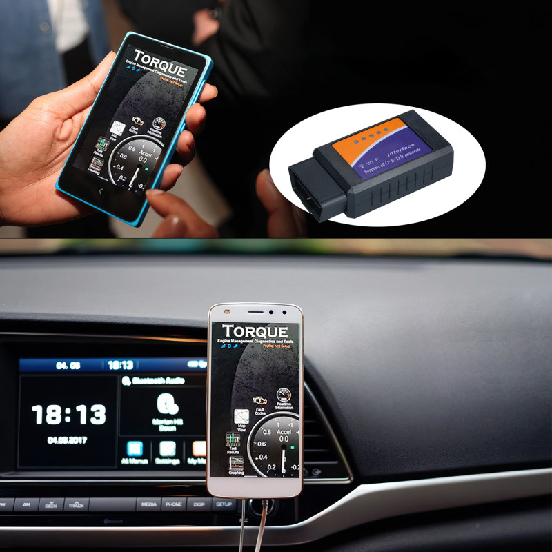 Автомобільний сканер OBD2 ELM327, WI-FI, понад 20 параметрів, база на 3000 кодів помилок фото - 3