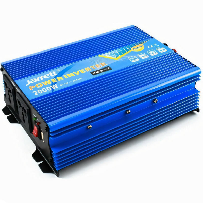 Оригинальный инвертор Jarrett 12-220 В 2000W, оригинальный преобразователь напряжения, USB, синий фото - 2