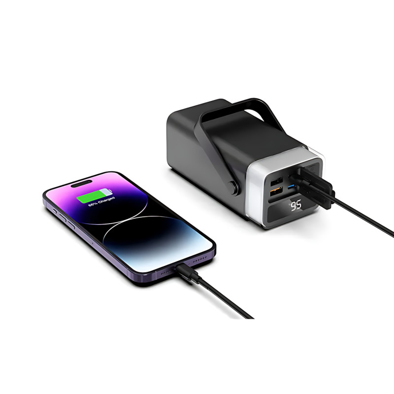 Power Bank LENYES PX492D 40000mAh, 22.5W, 4 порта USB-A и Type-C фото - 4