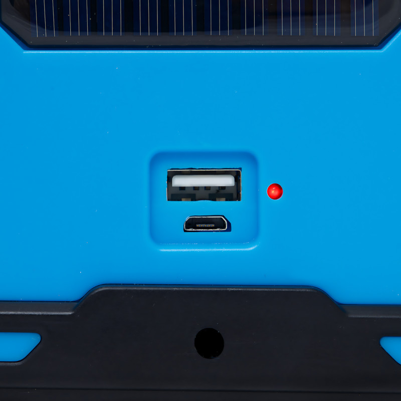 Аккумуляторный фонарь Bailong BL-925 Torch + Solar, COB+LED, Power Bank, солнечная панель, USB, влагозащищённый Черно-зеленый фото - 9