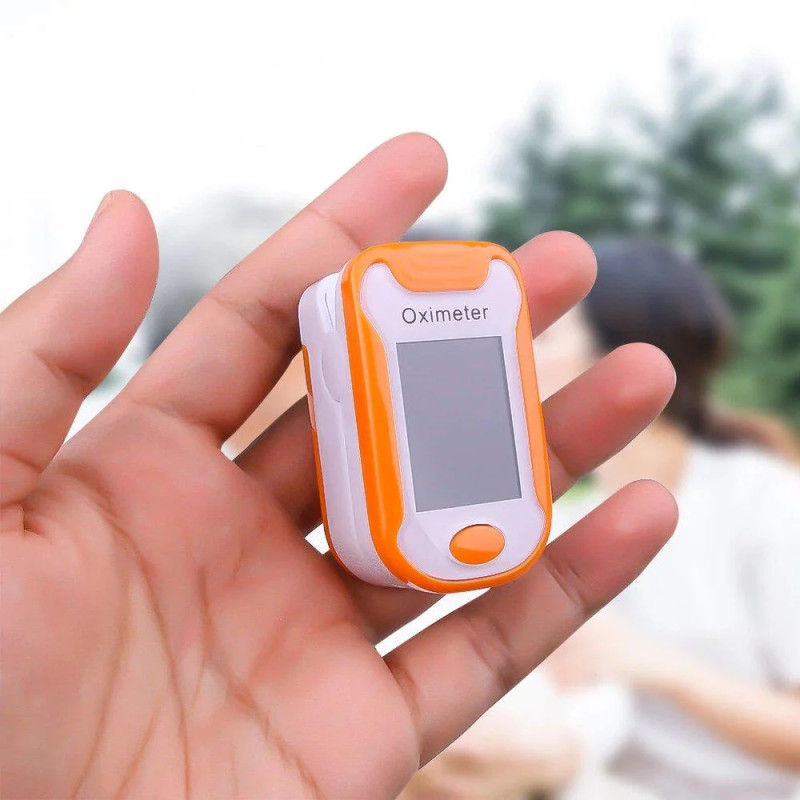 Портативний пульсоксиметр на палець Pulse oximeter bl-230 на батарейках – перевірка насичення крові киснем фото - 37